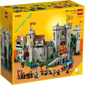 Конструктор LEGO LEGO ICONS 10305 Замок Рыцарей Льва — 4 514 деталей, средневековая тематика, 22 минифигуры