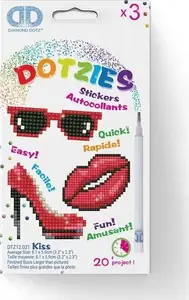Diamond Dotz Наклейки «Диамантовая мозаика» 3 шт. DTZ12021 — набор с самоклеящимися кристаллами