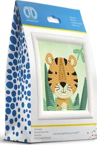 Diamond Dotz Диамантовая мозаика Woodland tiger DD1052F – набор для рукоделия с микро-фасетированными смоляными точками