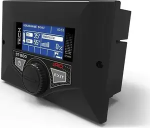 Controller TECH ST-880 zPID for solid fuel boiler, black