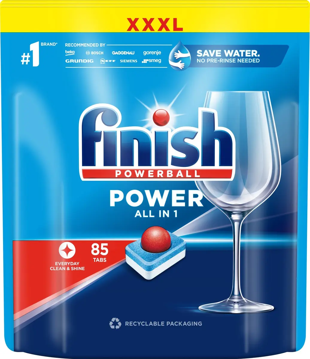 Trauku mazgāšanas tabletes FINISH Power All-in-1