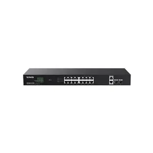 Tenda TEG1120P-16-150W Nepārvaldāms Gigabit Ethernet PoE tīkla komutators ar 18 portiem un 40 Gbit/s komutācijas jaudu