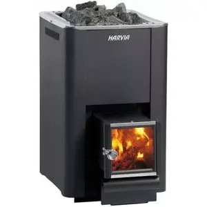 Harvia 20 SL Wood Burning Sauna Stove with Exterior Firebox WK200SL