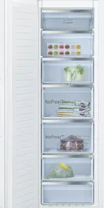 Bosch Serie 4 GIN81VEE0 Iebūvējama vertikālā saldētava ar 212 L ietilpību, No Frost sistēmu, 35 dB trokšņa līmeni un E energoefektivitātes klasi