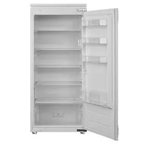 Built-in refrigerator Frigelux SP122BI, 122 L, reversible door, electronic thermostat, LED lighting, 35 dB