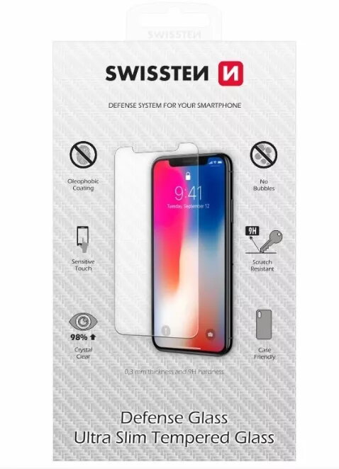 Swissten Ultra Slim rūdītā stikla ekrāna