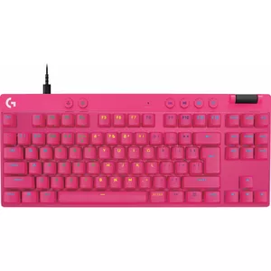 Клавиатура Logitech G PRO X TKL RAPID Игровая USB QWERTY Розовая Tenkeyless