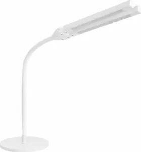 Galda lampa Activeshop 141603 — balta, regulējama LED darba lampa