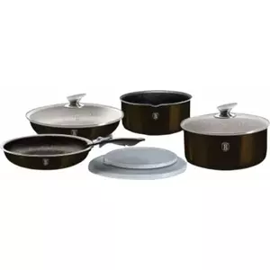 Cookware set berlinger haus 9-piece Click & Cook BH-7041, Shiny Black