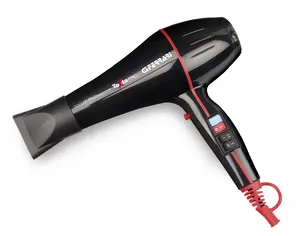 Фен для волос G3 Ferrari TextaPro 2000 Вт черный с функцией ионизации, холодным обдувом, насадкой-концентратором, диффузором, 3 режимами нагрева и 2 скоростями