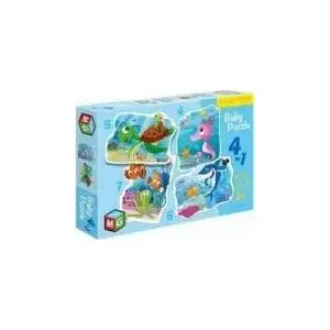 Multigra Baby Puzzle 4w1 Pod wodą — Multigra 450780, 4-in-1 baby puzzle set