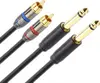Аудиокабель Mozos MCABLE-2JT2R 6.3 мм Jack - 2x RCA 3 м Photo 2