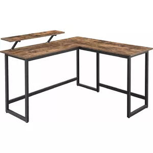 Парта Songmics SGM-LWD56X коричневая 140 см x 130 см