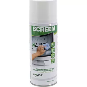 Cleaner spray InLine Foam Cleaner for screens with antistatic effect, 400 ml — for LCD/TFT/Plasma