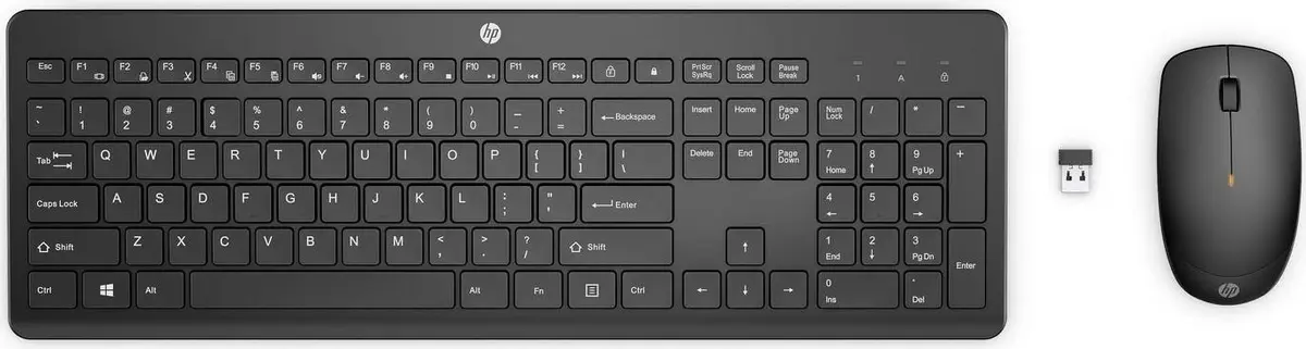 HP 235 bezvadu tastatūras un peles