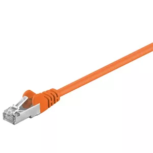 Network Cable Goobay CAT 5e Patch Cable RJ-45 SF/UTP 0.25m Orange