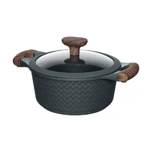 Resto Kitchenware Ran 2.4 L Round Black Wood