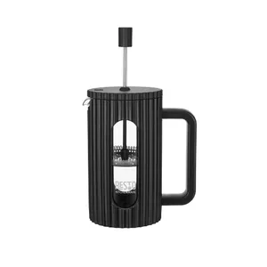 Resto Kitchenware 90530 manuālais kafijas pagatavošanas rīks French Press 0,6 L Melns