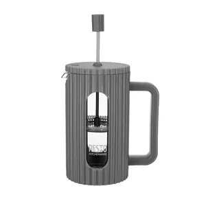 Resto Kitchenware 90534 manuālais kafijas pagatavošanas rīks French Press 0,6 L Pelēks