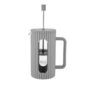 Resto Kitchenware 90533 manuālais kafijas pagatavošanas rīks French Press 1 L Pelēks