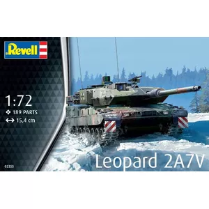 Пластиковая модель танка REVELL Leopard 2A7V масштаб 1:72, подробная сборка