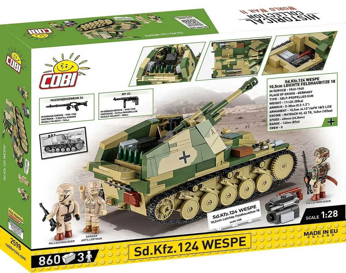 Cobi Blocks SD.KFZ.124 Wespe — 860 blocks Photo 3