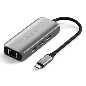 USB Type-C хаб Satechi ST-H3C25EM 10000 Mbit/s Серый