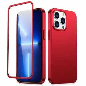 Phone case Joyroom 360 Full Case JR-BP928 for iPhone 13 Pro Max, red, with tempered glass