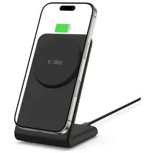 Беспроводное зарядное устройство Tech-Protect A38 15W Qi 3в1 черное — для телефона, наушников, часов