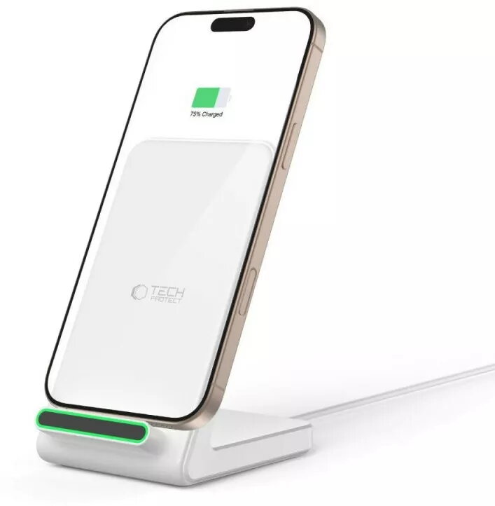 Bezvadu lādētājs Tech‑Protect A40 QI15W White