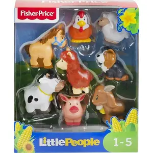 Игровой набор Fisher-Price Little People Farm Animal Friends от MATTEL — пластиковые фигурки, разноцветный, для детей от 1 года