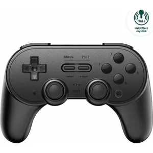 Bezvadu spēļu kontrolieris 8BitDo PRO 2 Hall Edition Black — savietojams ar Switch, PC, Android