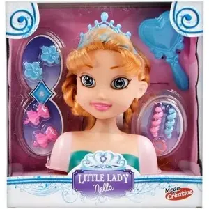 Frizieru galva Mega Creative Nella princese prakstiskai matu un grima vingrināšanai