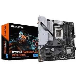 Материнская плата GIGABYTE B760M GAMING PLUS WIFI DDR4, Intel LGA 1700, Micro ATX