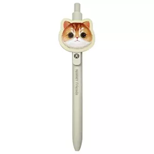 Notebook and Pen Nimmy N-XDY-SZB-05 Khaki Big Eyed Pet 2.0 Cat set — notebook with matching pen