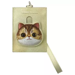 Phone bag wallet Nimmy N-XDY-LH-05 khaki — 3in1 case with card slots and pet design