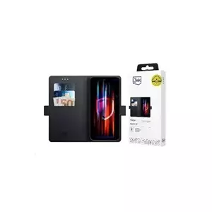 Чехол-книжка 3MK для Samsung Galaxy S25 — защитный футляр с карманом для карт