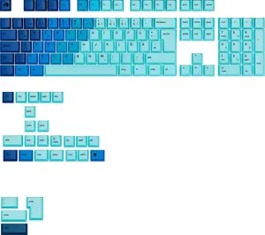 Keycaps GLORIOUS GPBT Gradient ISO Layout DE — PBT keycap set, ISO German layout