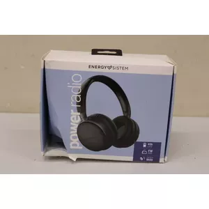 IZPĀRDOŠANA. Energy Sistem Power Radio - Bluetooth austiņas ar FM radio | Energy Sistem | Power Radio - Bluetooth austiņas ar FM radio | Over-Ear iebūvēts mikrofons | USB Type-C | Black | Bojāts iepakojums, skrāpējumi uz sāniem