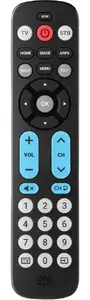 Universālā tālvadības pults One For All URC6821 televizoram, audio un soundbar ar lielām pogām, melna, atbalsta 2 ierīces