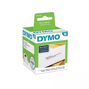 Этикетки DYMO стандартные адресные S0722370 28 x 89 мм белые самоклеящиеся