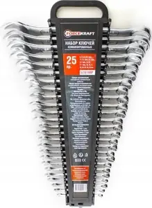 Combination wrench set Forcekraft FK-5261MP 25 pcs, Cr-V, sizes 6–32 mm