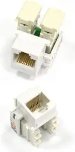 Модуль Keystone Netrack 105-01 Плоский Белый RJ-45 23x30x23мм