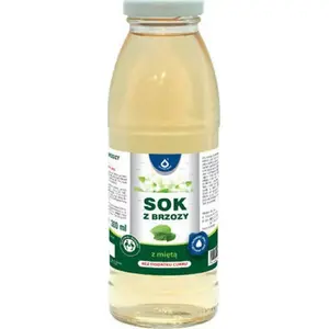 Birch sap with mint, Oleofarm, 300 ml, no added sugar