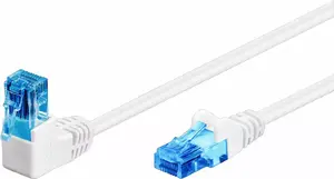 Network patch cable GOOBAY 51538 Cat6a U/UTP (UTP) 3 m RJ-45 gold-plated contacts White/Blue