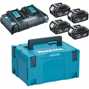 Power Kit Makita 18V MAKPAC with 4 x BL1850 batteries and DC18RD charger