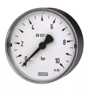 Pressure gauge Wika 111.10.063 M12x1.5 0–6 bar, plastic case