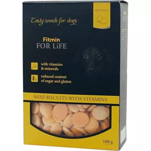 Печенье для собак FITMIN FOR LIFE mini 180 г – лакомство для мелких пород