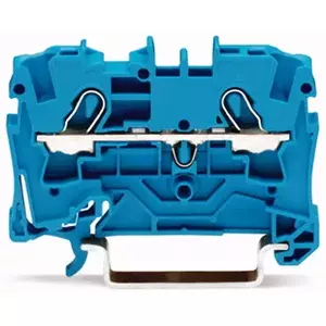 Wago Terminal Block Blue 2004-1204 Width 6.2 mm Depth 52.3 mm Height 32.9 mm Rated Voltage 800 V