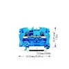 Wago Klemju bloks Zils 2004-1204 Photo 2